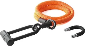 tex-lock eyelet U/X-Lock 120cm Textilschloss, Schlüssel acid orange