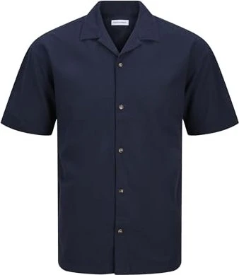 Jack & Jones Relaxed Fit Hemd kurzarm navy blazer (Herren)