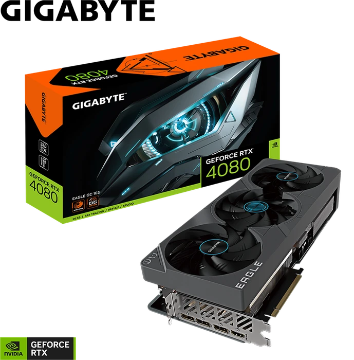 GIGABYTE GeForce RTX 4080 Eagle OC 16G, 16GB GDDR6X, HDMI, 3x DP