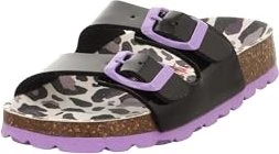 Superfit Fussbettpantoffel schwarz/lila (Junior)