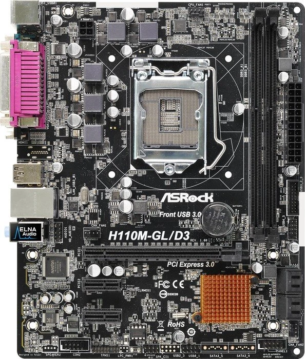 ASRock H110M-GL/D3 (Intel 1151)