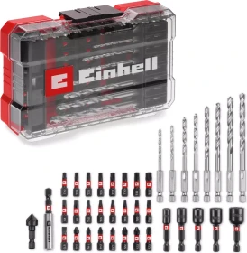 Einhell M-Case Bohrer-/Bits-/Steckschlüssel-Zubehörset inkl. Werkzeugbox,  39-tlg.