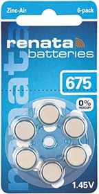 Renata 675 (PR44/PR1154), 6er-Pack