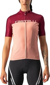 Castelli Velocissima Trikot kurzarm blush/bordeaux (Damen)