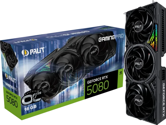 Palit GeForce RTX 5080 GamingPro OC, 16GB GDDR7, HDMI, 3x DP