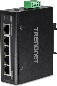 TRENDnet TI Hardened Industrial Railmount Switch, 5x RJ-45 (TI-E50)