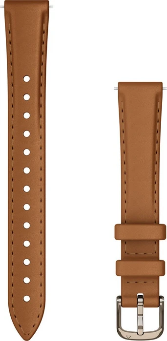 Garmin Ersatzarmband 14mm Leder für Lily 2 tan/cream gold