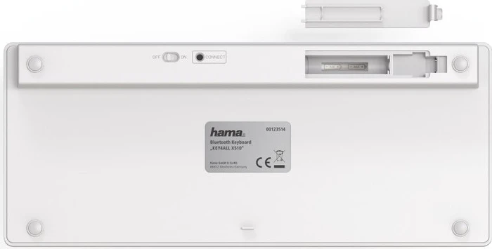 Hama KEY4ALL X510, silber, Bluetooth, DE