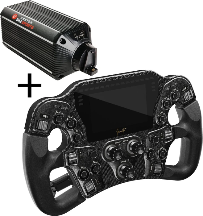 Asetek Invicta Direct Drive Wheelbase 27Nm inkl. Invicta Formula Lenkrad schwarz (PC)