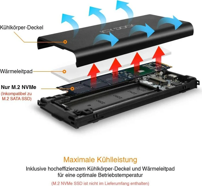 Icy Dock ICYNano MB861U31-1M2B, USB-C 3.1