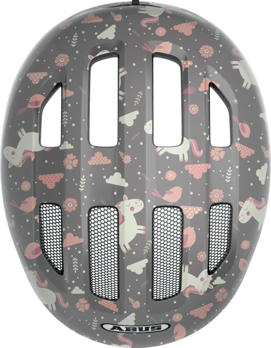 ABUS Smiley 3.0 Kinderhelm grey horse