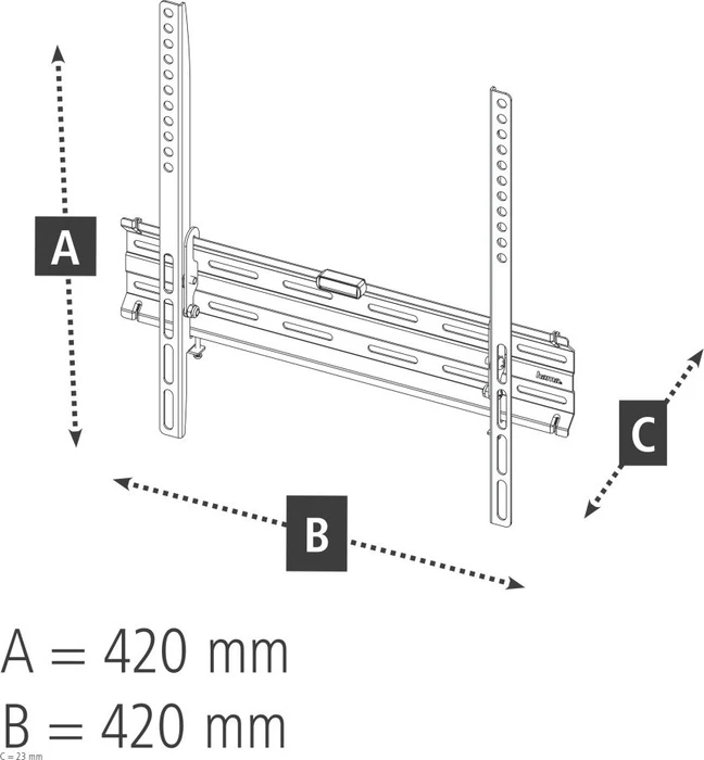 Hama TV-Wandhalterung Fix 1 Stern