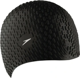Speedo Bubble Silikon Badekappe schwarz