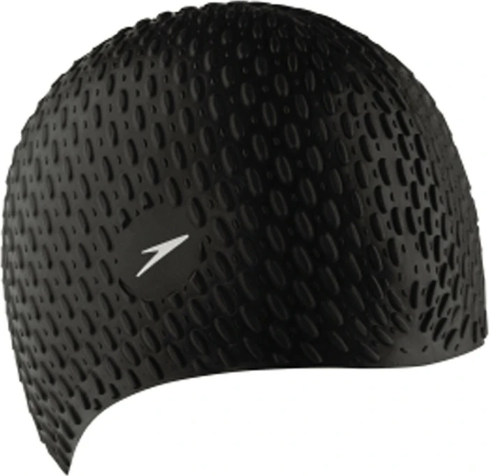 Speedo Bubble Silikon Badekappe schwarz