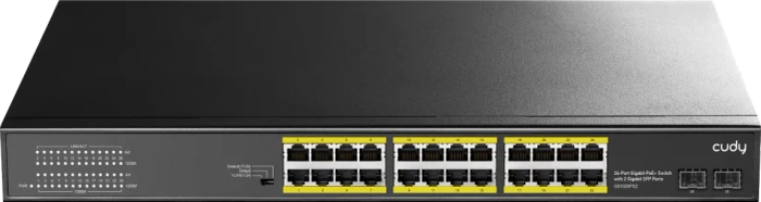 Cudy GS100 Series Rackmount Gigabit Switch, 24x RJ-45, 2x SFP, 300W PoE+