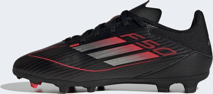 adidas F50 League FG/MG core black/iron metallic/lucid red (Junior)