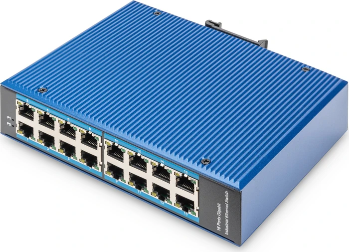 Digitus Professional DN-65 Industrial Railmount Gigabit Switch, 16x RJ-45