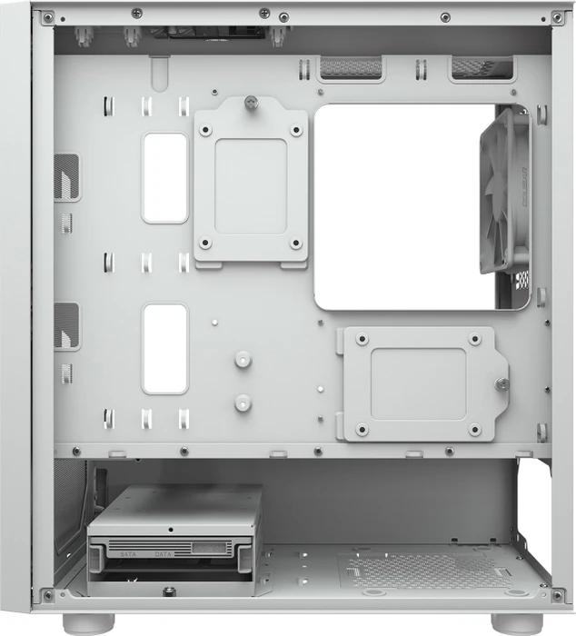 Cougar Uniface Mini White, weiß, Glasfenster