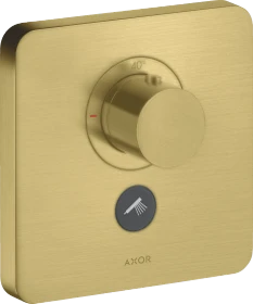 Hansgrohe Axor ShowerSelect Thermostat HighFlow für 1 Verbraucher und zusätzlichen Abgang brushed brass