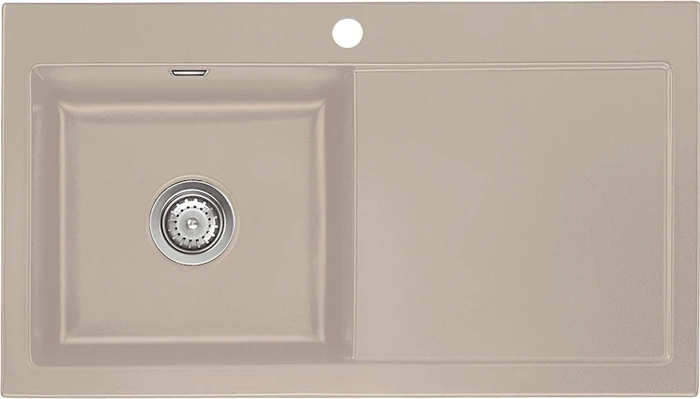 systemceram Mera 90 F Einbau Becken links fango