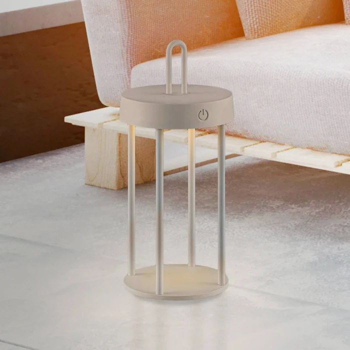 Paul Neuhaus Just Light Akku-Tischleuchte 28cm greige