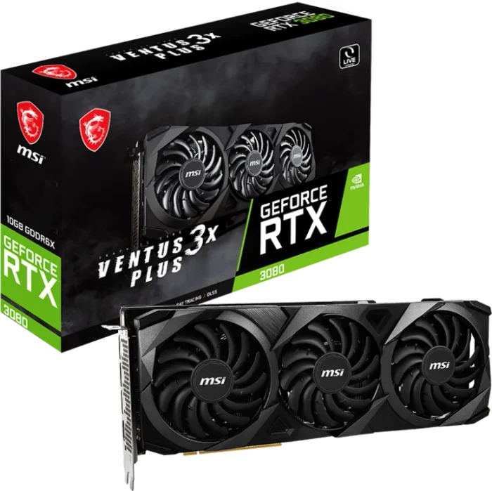 MSI GeForce RTX 3080 Ventus 3X Plus 10G V1 LHR, 10GB GDDR6X, HDMI, 3x DP