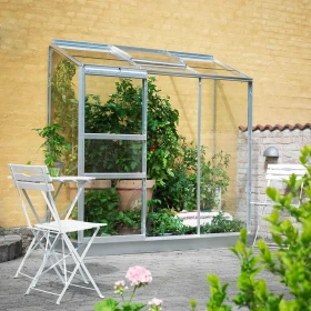 Halls Altan 62 Glas 3mm Gewächshaus alu
