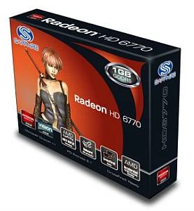 Sapphire Radeon HD 6770, 1GB GDDR5, DVI, HDMI, DP, lite retail