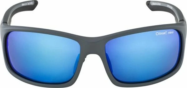 Alpina Lyron S cool grey matt-black/ceramic mirror blue