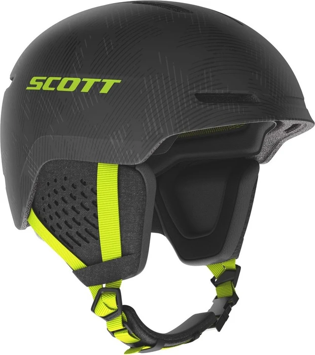 Scott Track Plus Helm dark grey/ultralime yellow