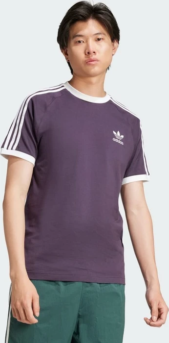 adidas Adicolor Classics 3-Streifen T-Shirt kurzarm aurora black (Herren)