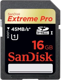 SanDisk Extreme PRO R45/W45 16GB, UHS-I, Class 10