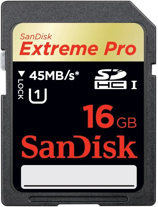 SanDisk Extreme PRO R45/W45 16GB, UHS-I, Class 10