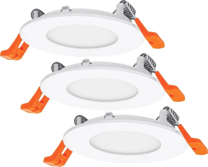 Osram Ledvance LED Downlight Slim 4.5W/3000K 85mm Einbauleuchte, 3 Stück