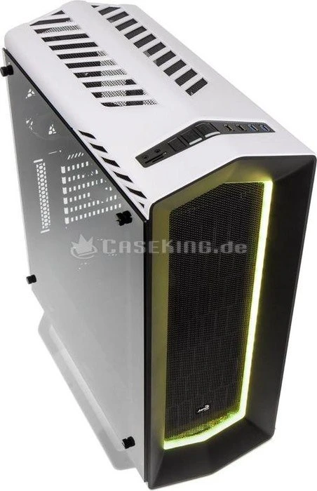 AeroCool Project7 P7-C1 Tempered Glass Edition weiß, Glasfenster