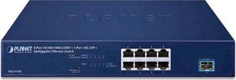 Planet MGS Rackmount 2.5G Switch, 8x RJ-45, 1x SFP+