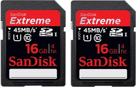SanDisk Extreme R45/W45 32GB, UHS-I, Class 10, 2er-Pack