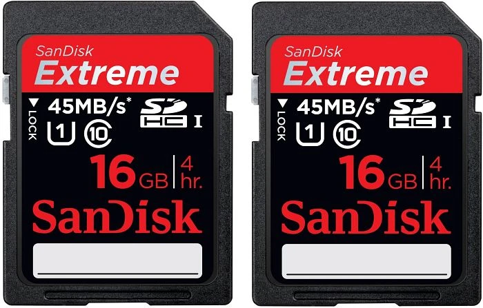 SanDisk Extreme R45/W45 32GB, UHS-I, Class 10, 2er-Pack