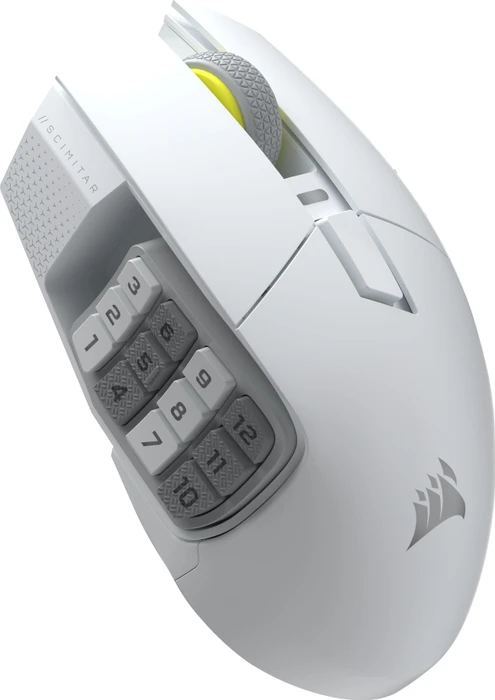 Corsair Scimitar Elite Wireless SE MMO, weiß, USB/Bluetooth