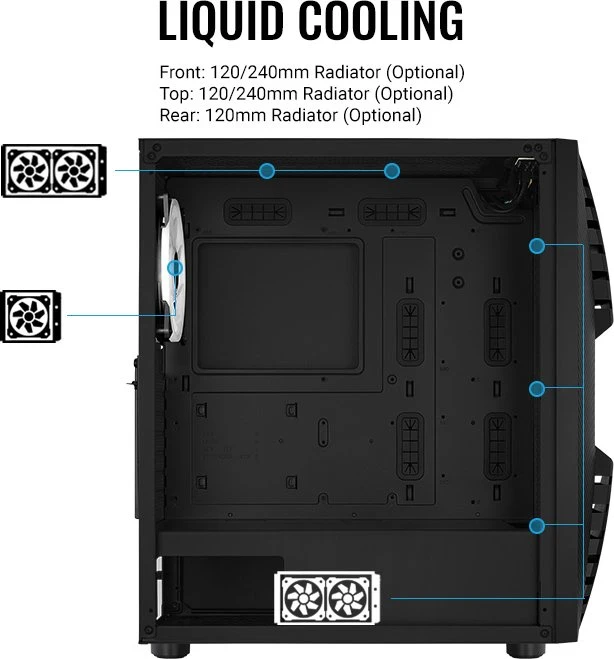 AeroCool Cronus, Glasfenster