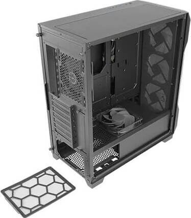 Antec Dark League Dark Fleet DF600 Flux, Glasfenster