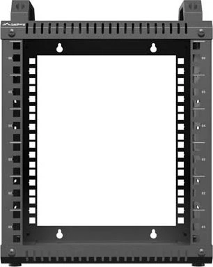 Lanberg Open Rack Series OR10 10" Open Frame Rack 6HE, 4-Pfosten, Flat Pack, IP20, RAL 9004, 300mm tief