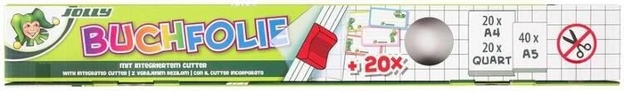 Jolly Bucheinbandfolie, transparent, selbstklebend, 10m x 45cm