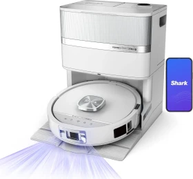 Shark RV3000XEEUWH PowerDetect UV Reveal 2in1 Saug-/Wischroboter weiß inkl. Absaug-/Reinigungsstation