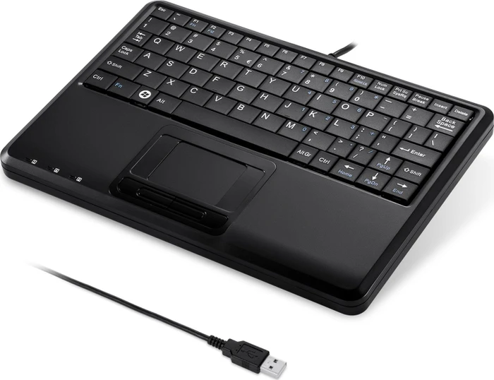 Perixx Periboard-510H Plus Super-Mini Touchpad Keyboard, USB, US