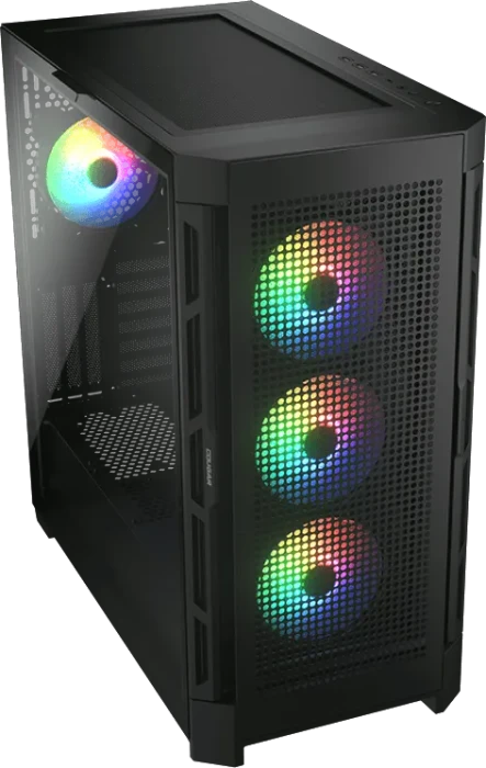 Cougar Duoface Pro RGB, schwarz, Glasfenster