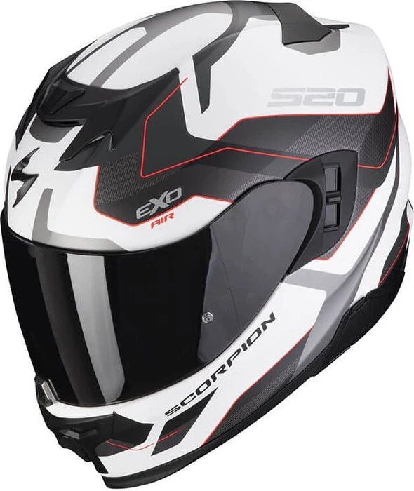 Scorpion EXO-520 Evo Air Elan matt weiß/silber/rot