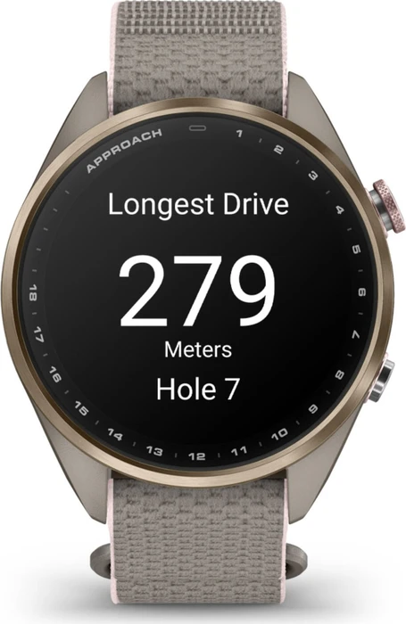 Garmin Approach S72 43mm soft gold-blush pink titanium/french grey-blush pink