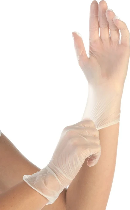 Franz Mensch Hygonorm Vinyl Ideal Light Einweghandschuhe weiß, 100 Stück