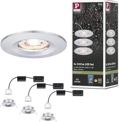 Paulmann Nova Mini Coin LED 4.2W Einbauleuchte (starr), 3er-Set